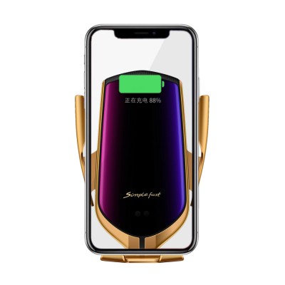 R1 Mirror Magic Cup Car Wireless Charger, 2020 Air Vent Windshield Automatic Induction 10w Fast Charging Qi Wireless Car Charger